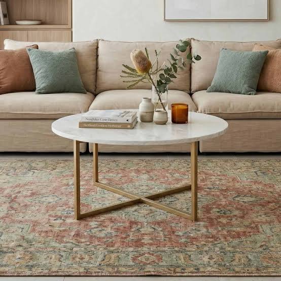 Minimalist White Glass Coffee Table