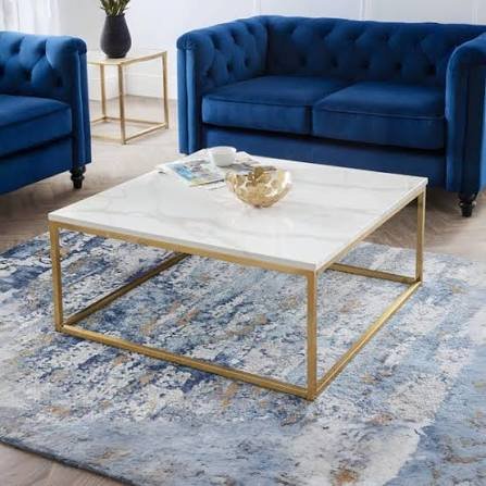 Elysian Curved Gold Coffee Table